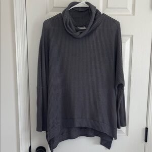 Cozy Gray Turtleneck Sweater